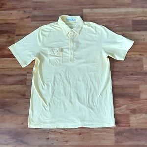SOLD Men’s Criquet Pima Cotton Golf Polo Short Sleeve Yellow Size XL